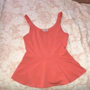 Peplum style tank top